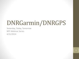 DNRGarmin /DNRGPS