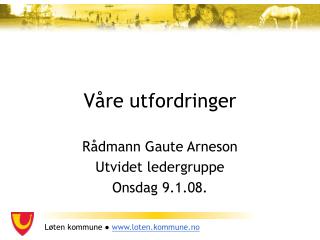 Våre utfordringer