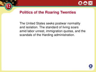 Politics of the Roaring Twenties