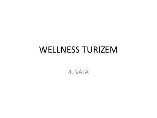 WELLNESS TURIZEM