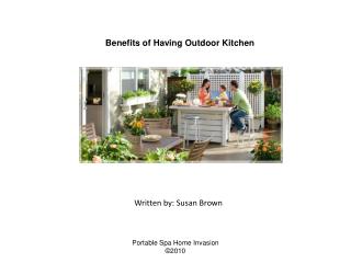 Benefits of Having Outdoor Kitchen