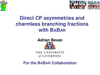 Direct CP asymmetries and charmless branching fractions with B A B AR