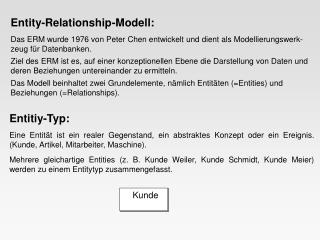 Entity-Relationship-Modell: