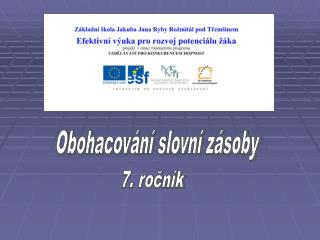Obohacování slovní zásoby