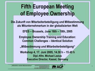 Fifth European Meeting of Employee Ownership