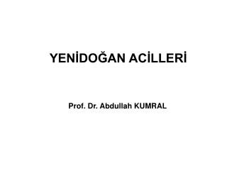 YENİDOĞAN ACİLLERİ