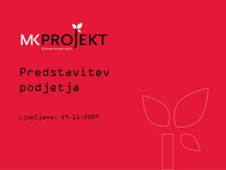 Predstavitev podjetja