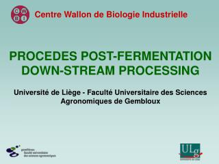 PROCEDES POST-FERMENTATION DOWN-STREAM PROCESSING