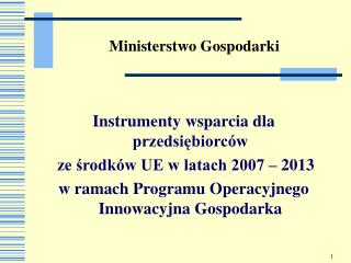 Ministerstwo Gospodarki