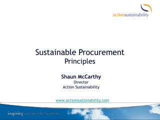 Sustainable Procurement Principles