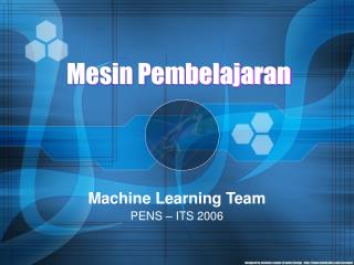 Mesin Pembelajaran