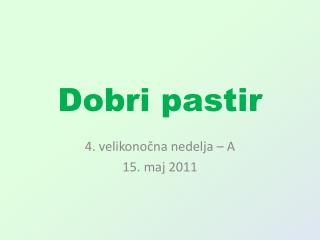 Dobri pastir