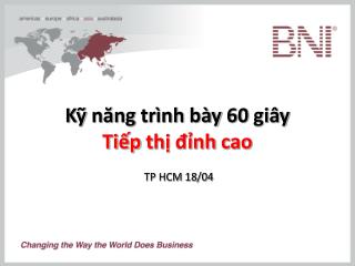 Kỹ năng trình bày 60 giây Tiếp thị đỉnh cao