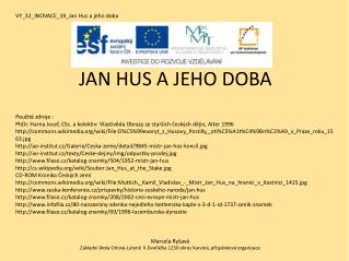 VY_32_INOVACE_19_Jan Hus a jeho doba