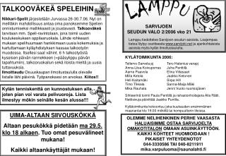 SARVIJOEN SEUDUN VALO 2/2006 vko 21