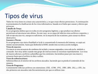 Tipos de virus