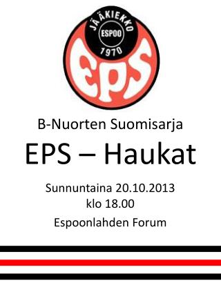 B-Nuorten Suomisarja EPS – Haukat