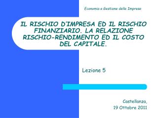 Lezione 5