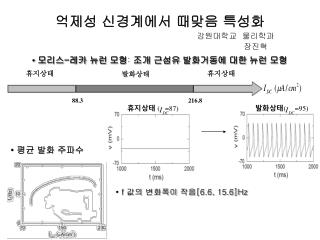 억제성 신경계에서 때맞음 특성화