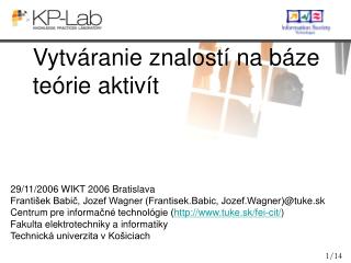 Vytváranie znalostí na báze teórie aktivít