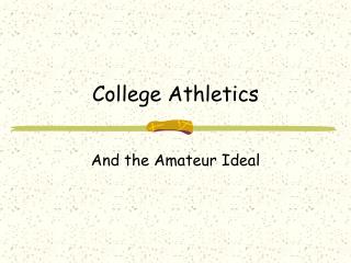 College Athletics
