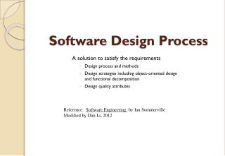 Software Design Process