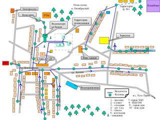 План-схема п. Октябрьский