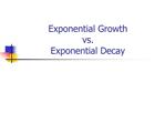 Exponential Growth vs. Exponential Decay