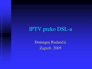 IPTV preko DSL-a
