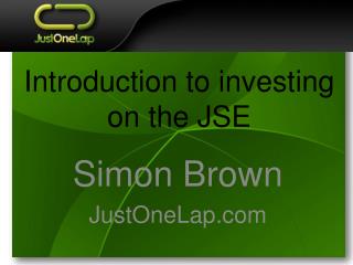 Introduction to investing on the JSE