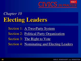Chapter 10 Electing Leaders