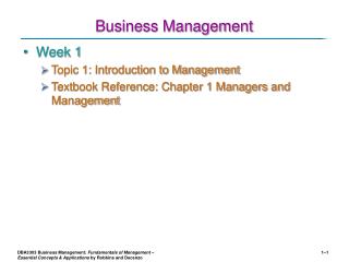 Business Management