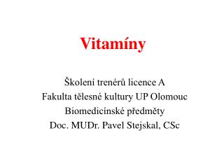 Vitamíny