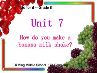 Go for it ---Grade 8