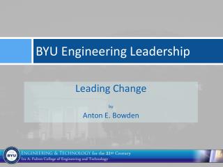 BYU Engineering Leadership