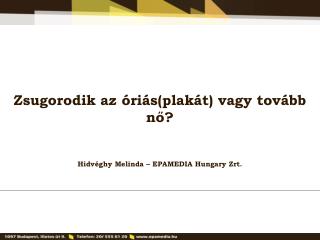 Zsugorodik az óriás(plakát) vagy tovább nő? Hidvéghy Melinda – EPAMEDIA Hungary Zrt.