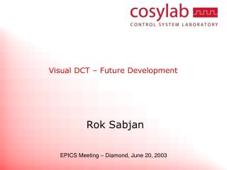 Visual DCT – Future Development