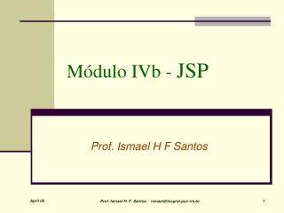 Módulo IVb - JSP