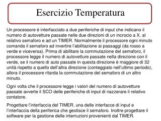 Esercizio Temperatura