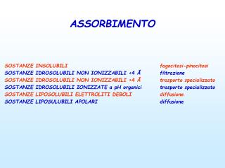 ASSORBIMENTO