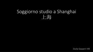 Soggiorno studio a Shanghai 上海
