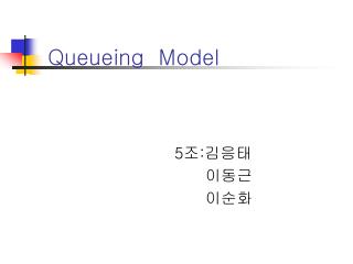 Queueing Model