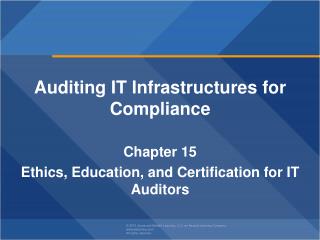 Auditing IT Infrastructures for Compliance Chapter 15