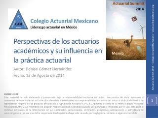 Perspectivas de los actuarios académicos y su influencia en la práctica actuarial