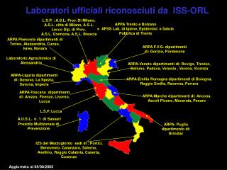 Laboratori ufficiali r iconosciuti da ISS-ORL