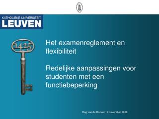 Sessie Examens en flexibiliteit