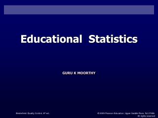 Educational Statistics