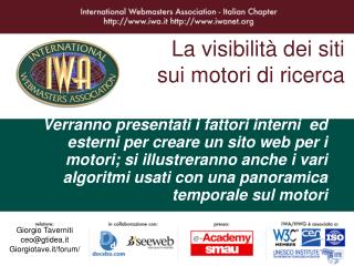 La visibilità dei siti sui motori di ricerca