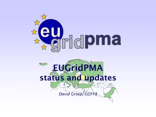 EUGridPMA status and updates David Groep, GGF18