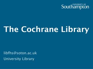 The Cochrane Library